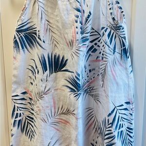 Tropical Print Midi Dress